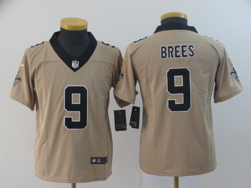 youth New Nike New Orleans Saints #9 Bress yellow Limited Jersey->carolina hurricanes->NHL Jersey